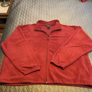 Rugged Sportsman Outdoors WINCHESTER Full Zip Fleece Jacket Sz XXL Dark Red